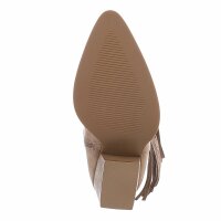 Damen High-Heel Stiefel - khaki