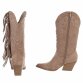 Damen High-Heel Stiefel - khaki