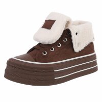 Damen High-Sneakers - brown