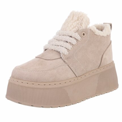 Damen High-Sneakers - beige