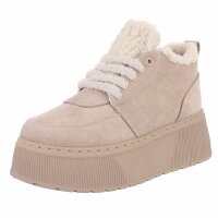 Damen High-Sneakers - beige