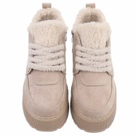 Damen High-Sneakers - beige