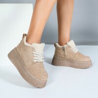 Damen High-Sneakers - khaki