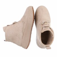 Damen Klassische Stiefeletten - beige
