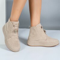Damen Klassische Stiefeletten - beige