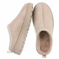 Damen Pantoletten - beige