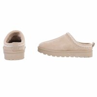 Damen Pantoletten - beige