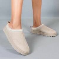 Damen Pantoletten - beige