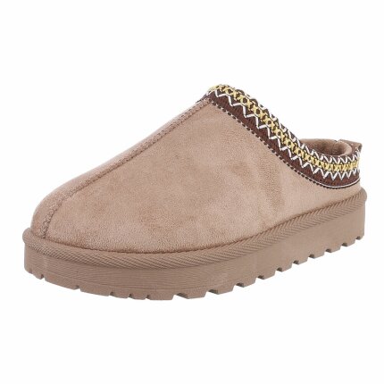 Damen Pantoletten - khaki