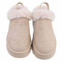 Damen Pantoletten - beige