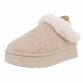 Damen Pantoletten - beige