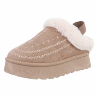 Damen Pantoletten - khaki