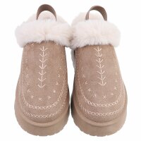 Damen Pantoletten - khaki