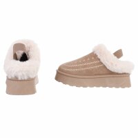Damen Pantoletten - khaki