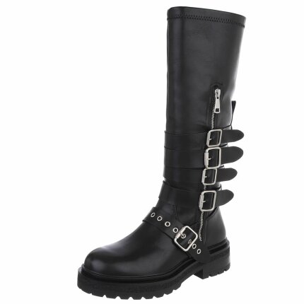 Damen Klassische Stiefel - blackpu