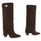 Damen High-Heel Stiefel - brownsuede