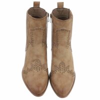 Damen Western- & Bikerboots - khakipu