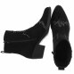 Damen Western- & Bikerboots - blacksuede