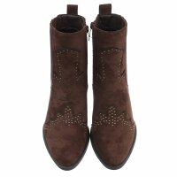 Damen Western- & Bikerboots - brownsuede