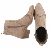 Damen Western- & Bikerboots - khakisuede