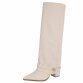 Damen High-Heel Stiefel - beigepu