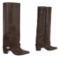 Damen High-Heel Stiefel - brownpu