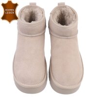 Damen Winterstiefeletten - beige