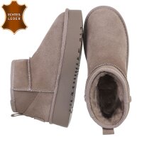 Damen Winterstiefeletten - khaki
