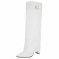 Damen High-Heel Stiefel - white