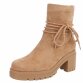 Damen High-Heel Stiefeletten - camel