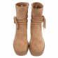 Damen High-Heel Stiefeletten - camel