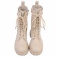 Damen Schnürstiefeletten - beige