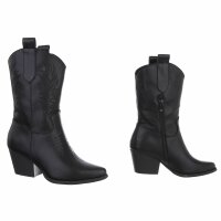 Damen Western- & Bikerboots - black