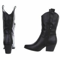 Damen Western- & Bikerboots - black