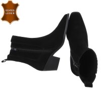 Damen Echtleder Western- & Bikerboots - black