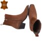 Damen Echtleder Western- & Bikerboots - camel