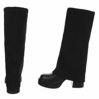 Damen High-Heel Stiefeletten - black