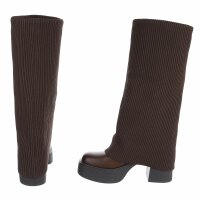 Damen High-Heel Stiefeletten - brown