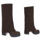 Damen High-Heel Stiefeletten - brown