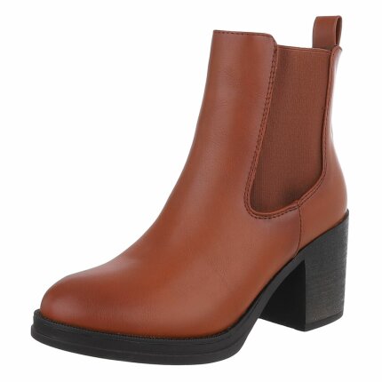 Damen Chelsea Boots - camel