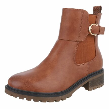 Damen Chelsea Boots - camel