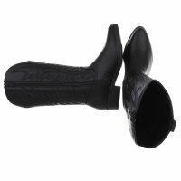 Damen Western- & Bikerboots - black