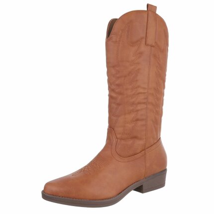 Damen Western- & Bikerboots - camel