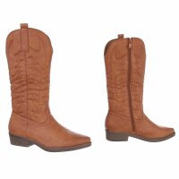 Damen Western- & Bikerboots - camel