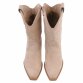 Damen Western- & Bikerboots - beige