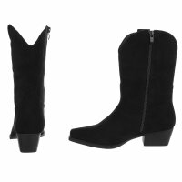 Damen Western- & Bikerboots - black