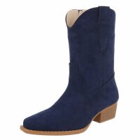 Damen Western- & Bikerboots - dkblue
