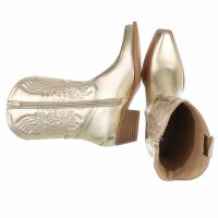 Damen Western- & Bikerboots - gold