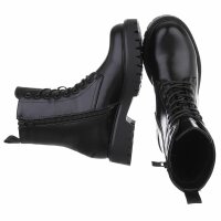 Damen Schnürstiefeletten - black