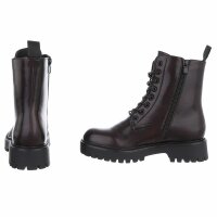 Damen Schnürstiefeletten - wine